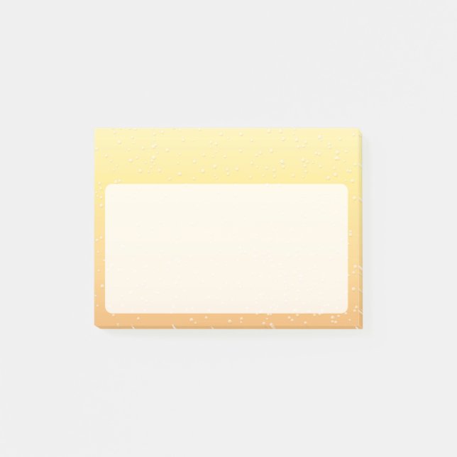 Post-it® Champagne avec de minuscules bulles (Devant)