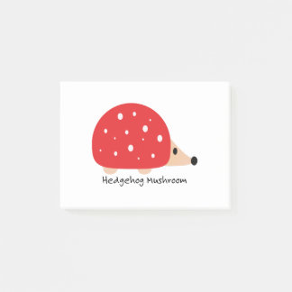 Post-it® Champignon de Hérisson mignon et drôle