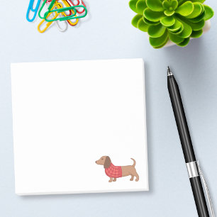 Post-it® Chandail rouge Dachshund Wiener Dog