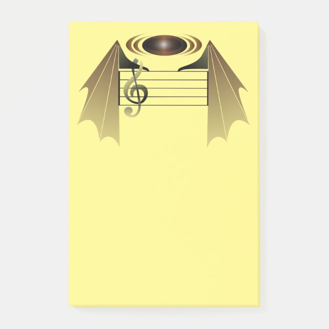 Post-it® Chanson préférée de chaume à haute note (Devant)