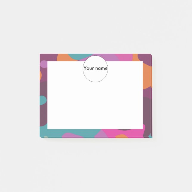 Post-it® Chaos aux couleurs rétro (Devant)