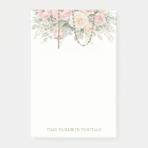 Post-it® Chapelet Floral Rose Fardé Catholique