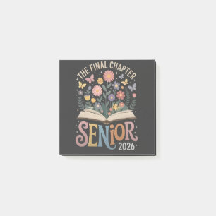 Post-it® Chapitre Final Fleur de graduation senior 2026