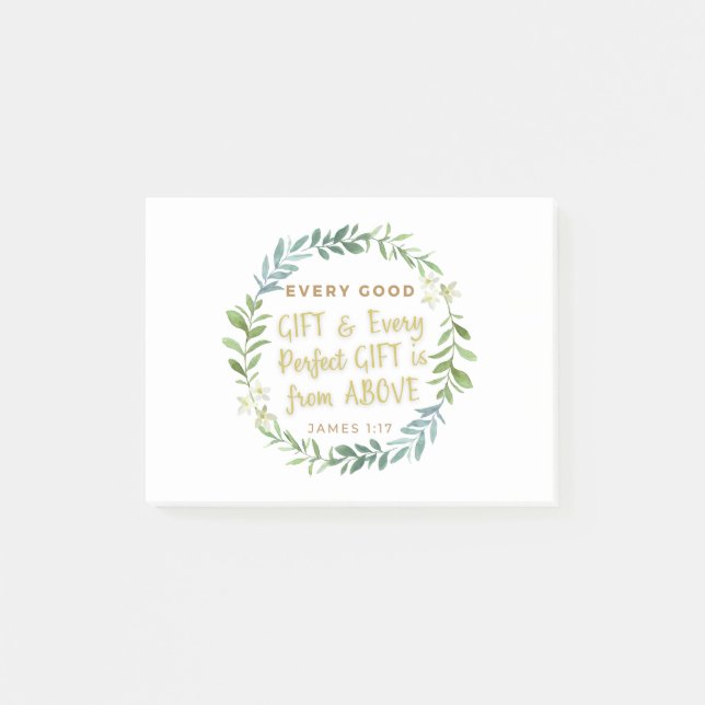 Post-it® 'Chaque bon cadeau et chaque cadeau parfait est d' (Devant)