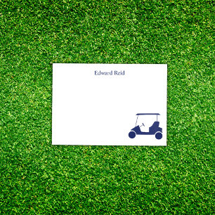 Post-it® Chariot de golf bleu marine personnalisé