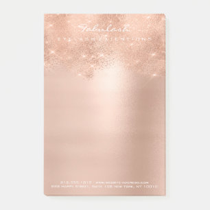 Post-it® Charme blanc de rose de parties scintillantes de