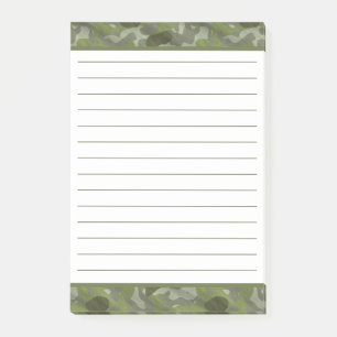 Post-it® Chasseur vert Camo Camouflage militaire Masculine