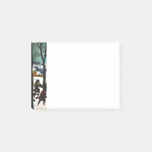 Post-it® Chasseurs dans le paysage de neige Pieter Bruegel