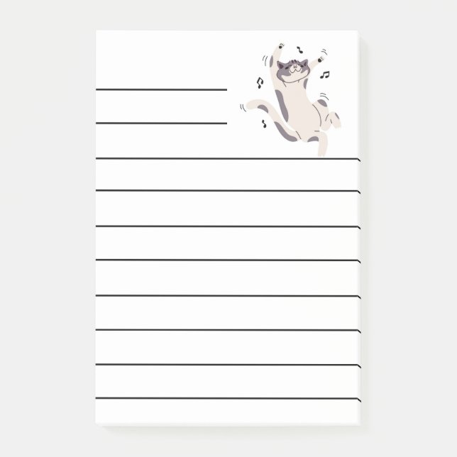 Post-it® "Chat dansant" Post-it (Devant)