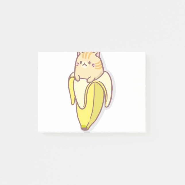 Post-it® Chat de banane (Devant)