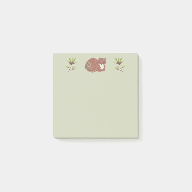 Post-it® Chat de l'art folklorique orné (Devant)