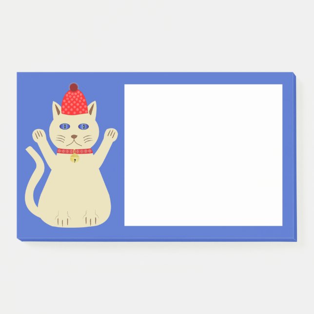 Post-it® Chat de Noël mignon (Devant)
