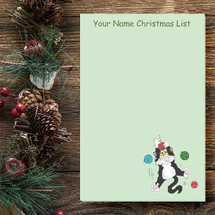 Post-it® Chat de Noël noir blanc Tuxedo