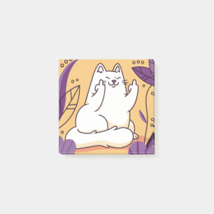 Post-it® Chat donnant le doigt