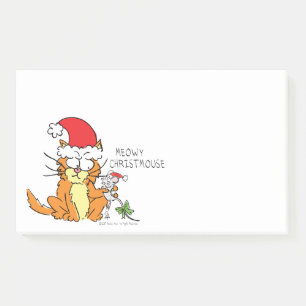 Post-it® Chat drôle de Noël dessin animé mignon souris