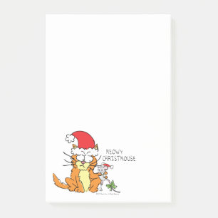 Post-it® Chat drôle de Noël Souris mignonne