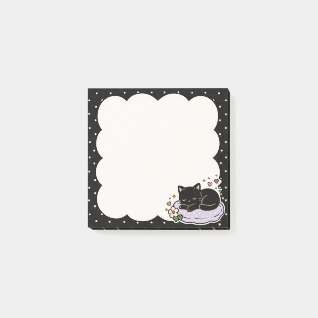 Post-it® Chat endormi (Devant)