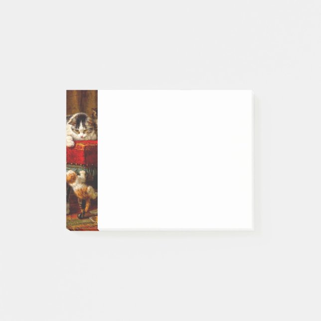 Post-it® Chat et chatons Jouer avec chaise (Devant)