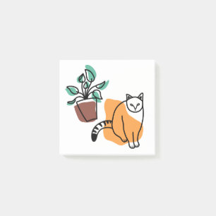 Post-it® Chat et le plante