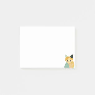 Post-it® Chat géométrique minimaliste scandinave moderne