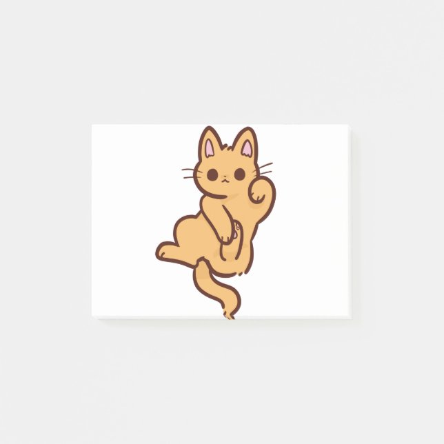 Post-it® Chat Kitten Kawaii Chibi Kitty Young Chat Animal (Devant)