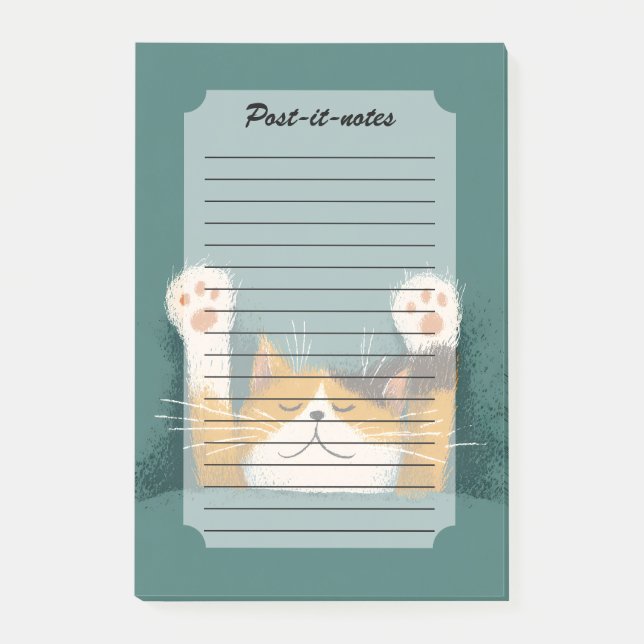 Post-it® Chat mignon drôle de nappe (Devant)