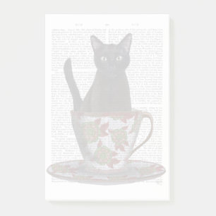 Post-it® Chat noir en Teacup