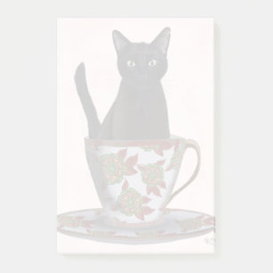 Post-it® Chat noir en Teacup