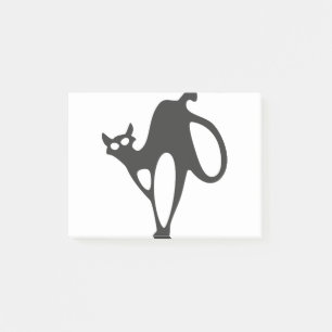 Post-it® Chat noir Feline Animal Mammifère Halloween Abstra