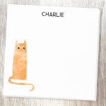 Post-it® Chat orange personnalisé<br><div class="desc">Ajoutez une touche de félin ludique à vos rappels avec ces notes collantes personnalisées avec un charmant chat couleur orange ou gingembre. Propres, minimalistes et mignons, ils sont parfaits pour les amoureux de les chats, les collègues, les enseignants ou toute personne qui veut que leurs notes se démarquent. Customisez avec...</div>