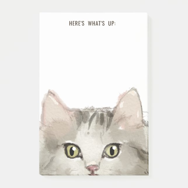 Post-it® Chat Ragdoll | Tout texte | Voici Quoi de neuf (Devant)