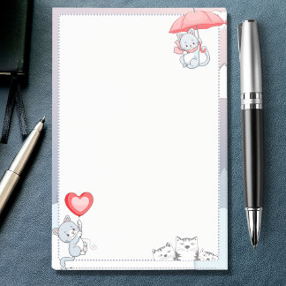 Post-it® Chat tenant parapluie Coeur ballon volant dans le
