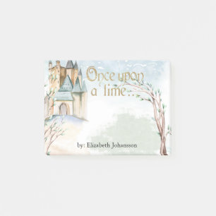 Post-it® Château de fée aquarelle dans la forêt