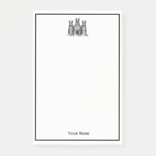 Post-it® Château héraldique vintage Emblem Armoiries Crest