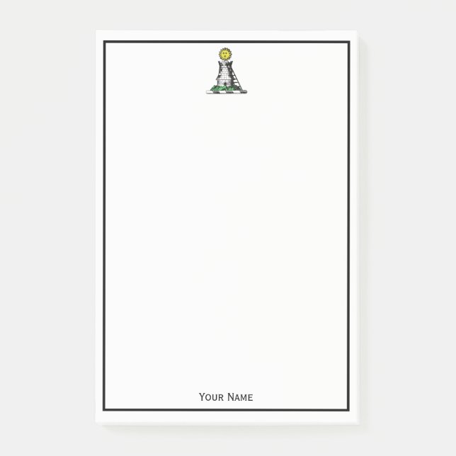 Post-it® Château médiéval héraldique vintage Emblem Crest (Devant)