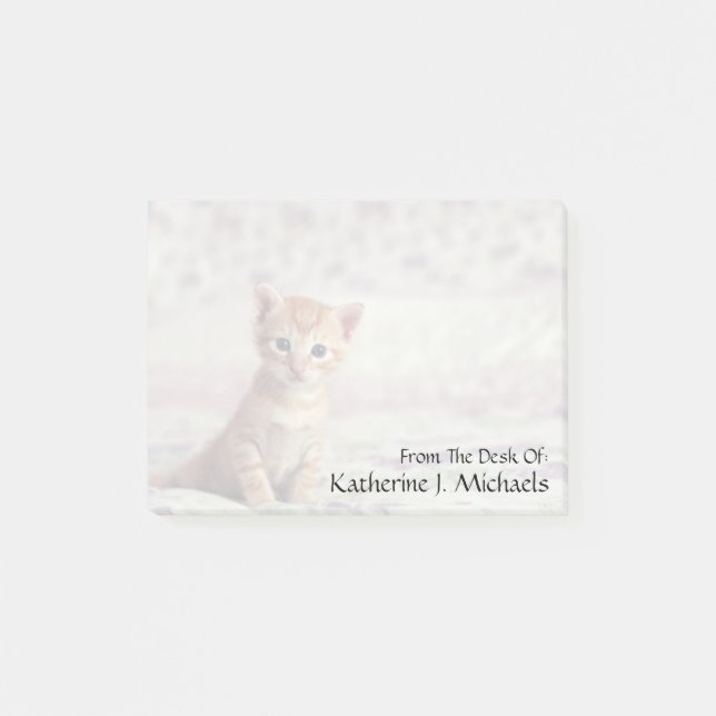 Post-it® Chaton minuscule de gingembre (Devant)