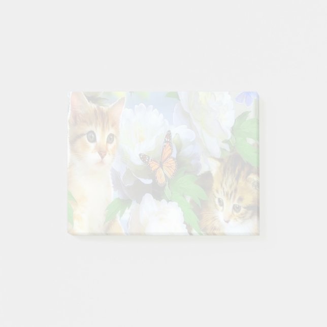 Post-it® Chatons et papillons (Devant)