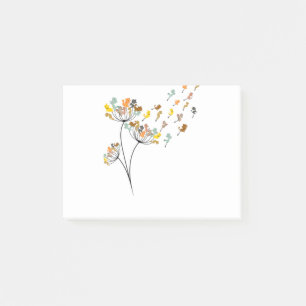 Post-it® Chats Dandelion Fleur Chat de compagnie coloré