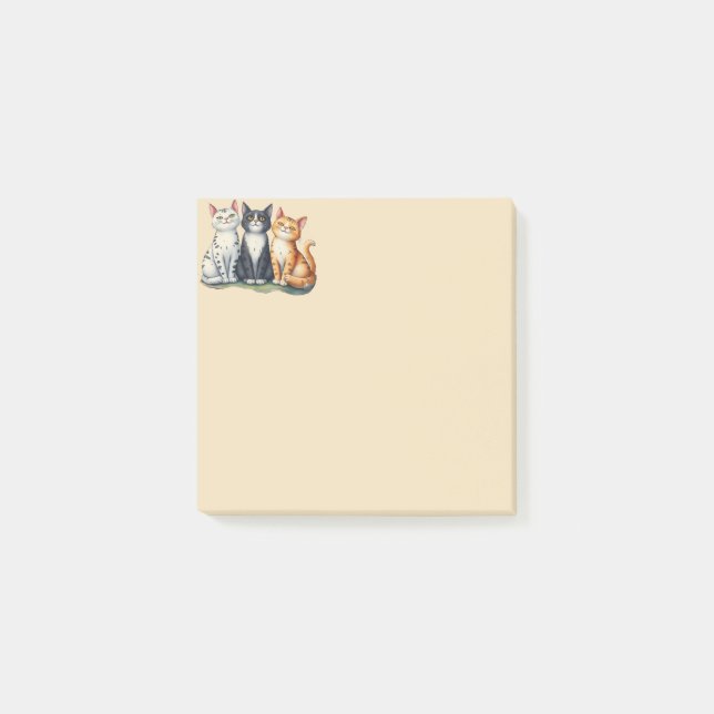 Post-it® Chats mignons Chatons Animaux Animaux (Devant)