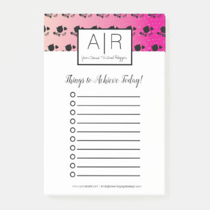 Post-it® Chats mignons ombre rose