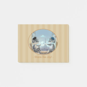 Post-it® Chats & Tour Eiffel – Paris JoyNotes 4" x 3"