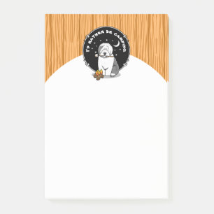 Post-it® Chatte chien randonneur Camper Vieux anglais Sheep