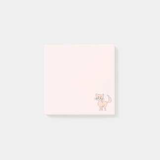 Post-it® Chatte rose caricature Joli Chatte rose