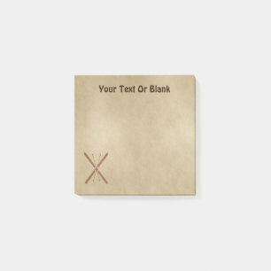 Post-it® Chaussures À Neige Sur Papier Ancien