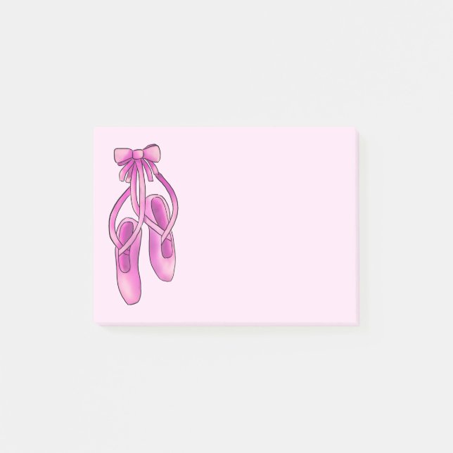 Post-it® Chaussures de ballet roses Girly mignonnes (Devant)