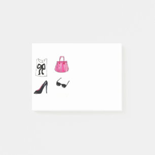 Post-it® Chaussures de mode sac à main aquarelle Fashionist