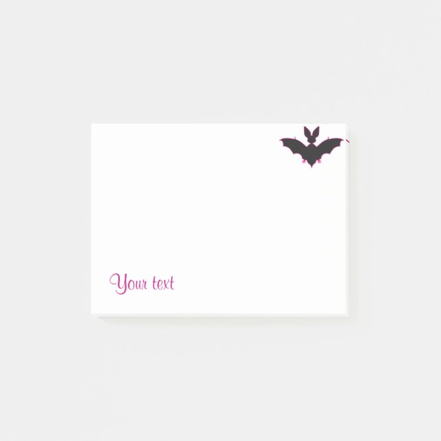 Post-it® Chauve-souris d'Halloween (Devant)