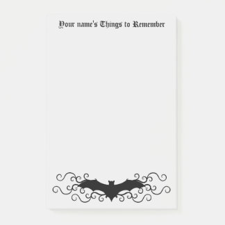 Post-it® Chauve-souris gothique victorienne