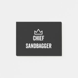 Post-it® Chef Sandbagger Golf mème Bjj Chess Sandbag