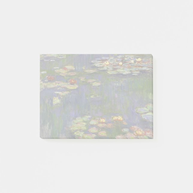 Post-it® Chefs-d'œuvre de peinture de Nymphéas de Monet (Devant)